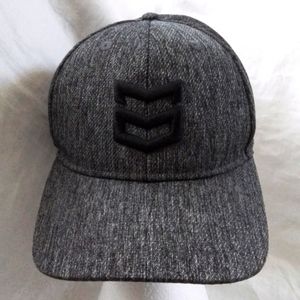 Mtn Ops mens snapback adjustable hat dark gray with black logo